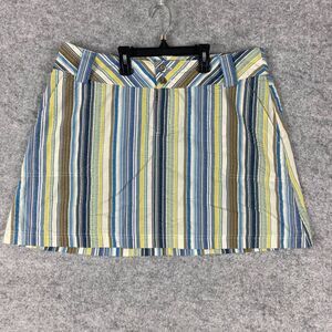Patagonia skirt Women's 12 Pocket Sports Sheer sucker Retro stripe colorful 36